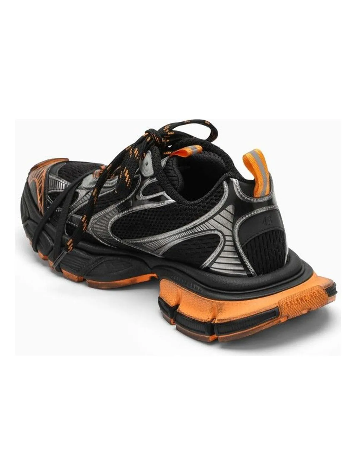 3XL BLACK/ORANGE/GREY MESH AND POLYURETHANE TRAINER