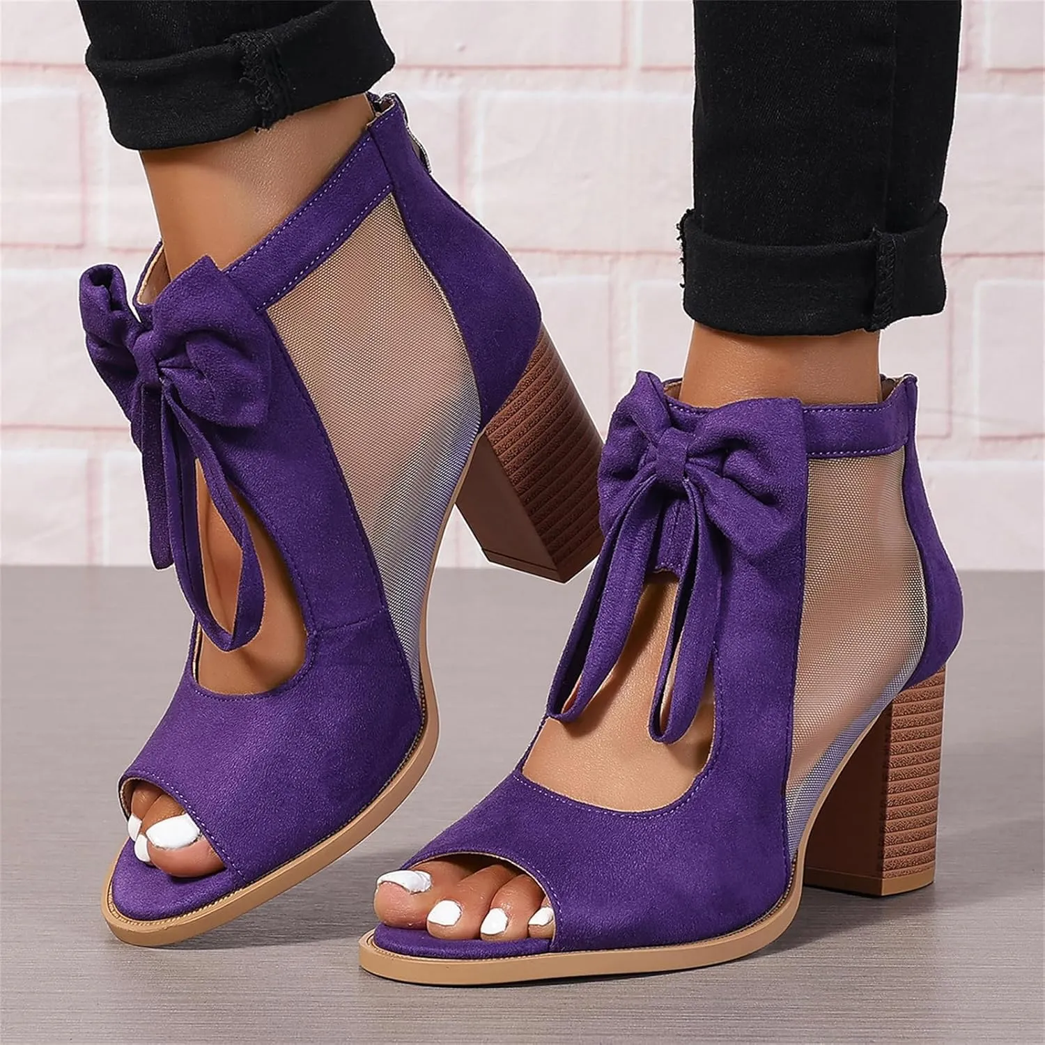 Chunky Heels For Women Wedding Low Heels Classic Open Toe Ankle Strap Block Heel Holiday Party Dress Pumps Shoes 2025