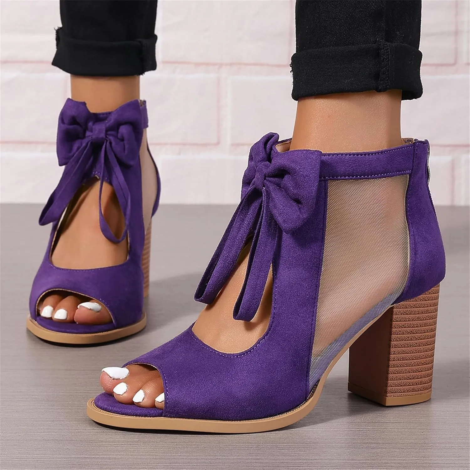 Chunky Heels For Women Wedding Low Heels Classic Open Toe Ankle Strap Block Heel Holiday Party Dress Pumps Shoes 2025