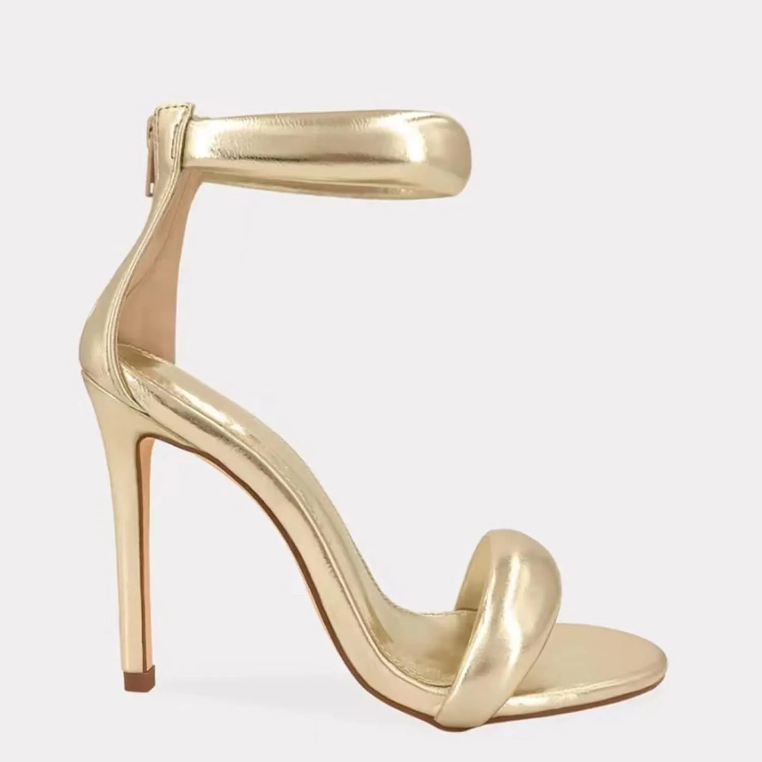 High Heels for Women Open Toe Sandals for Women 2025 Summer Dress Shoes Stiletto Heeled Sandals with Ankle Strap