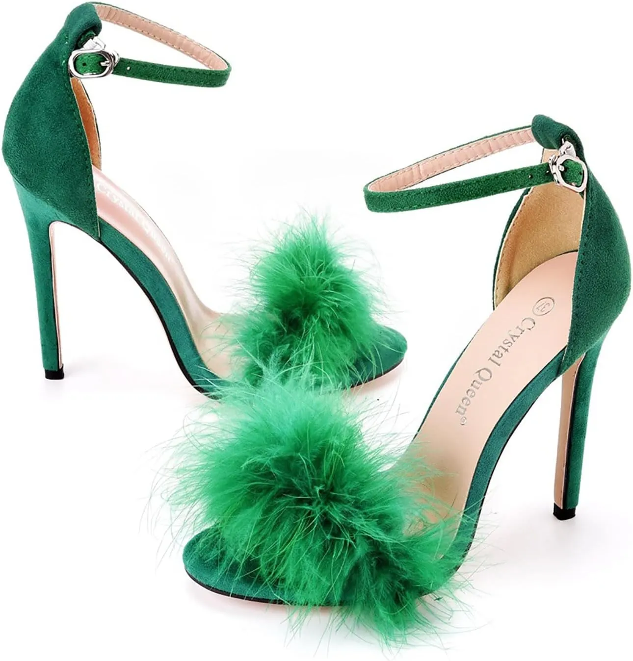 High Heels Open Toe for Women 2025 Summer Dress Shoes Stiletto Heeled Sandals with Ankle Strap
