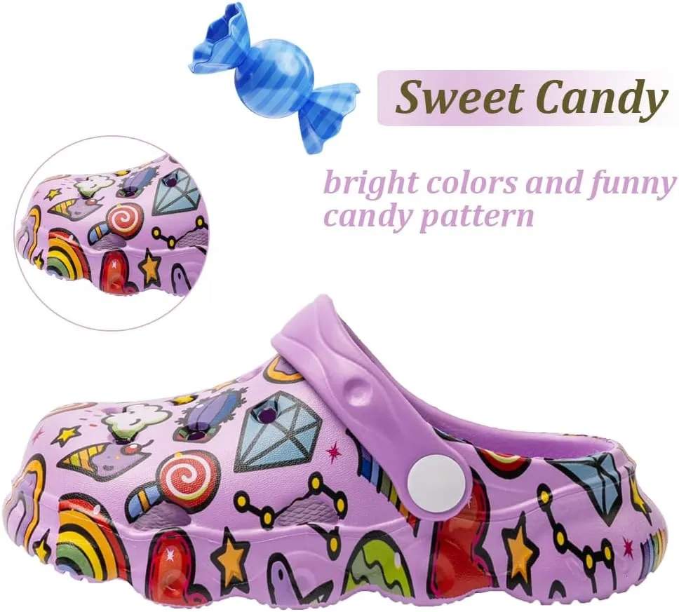 Kids Clogs Boys Girls Toddler Dinosaur Slip on Slide Garden Shoes Cartoon Beach Pool Kids Clog Sandals Slippers Water Clogs