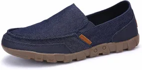 Men's Canvas Slip On Boat Shoes Deck Shoes,Casual Vintage Non-Slip Lightweight Breathable Arch Support Loafers Walking Driving Shoes Men's Canvas Slip On Boat Shoes Deck Shoes,Casual Vintage Non-Slip Lightweight Breathable Arch Support Loafers Walking Driving Shoes