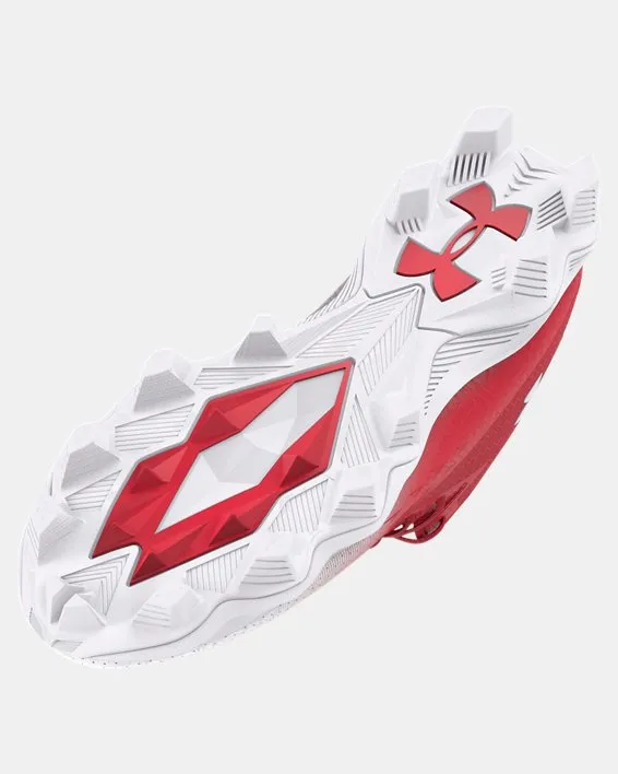 Men's UA Spotlight Franchise 4.0 RM Football Cleat - Red/White