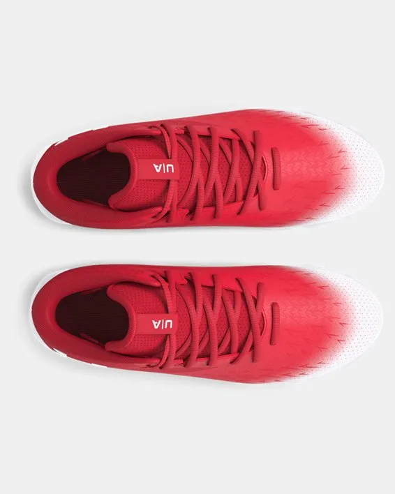 Men's UA Spotlight Franchise 4.0 RM Football Cleat - Red/White