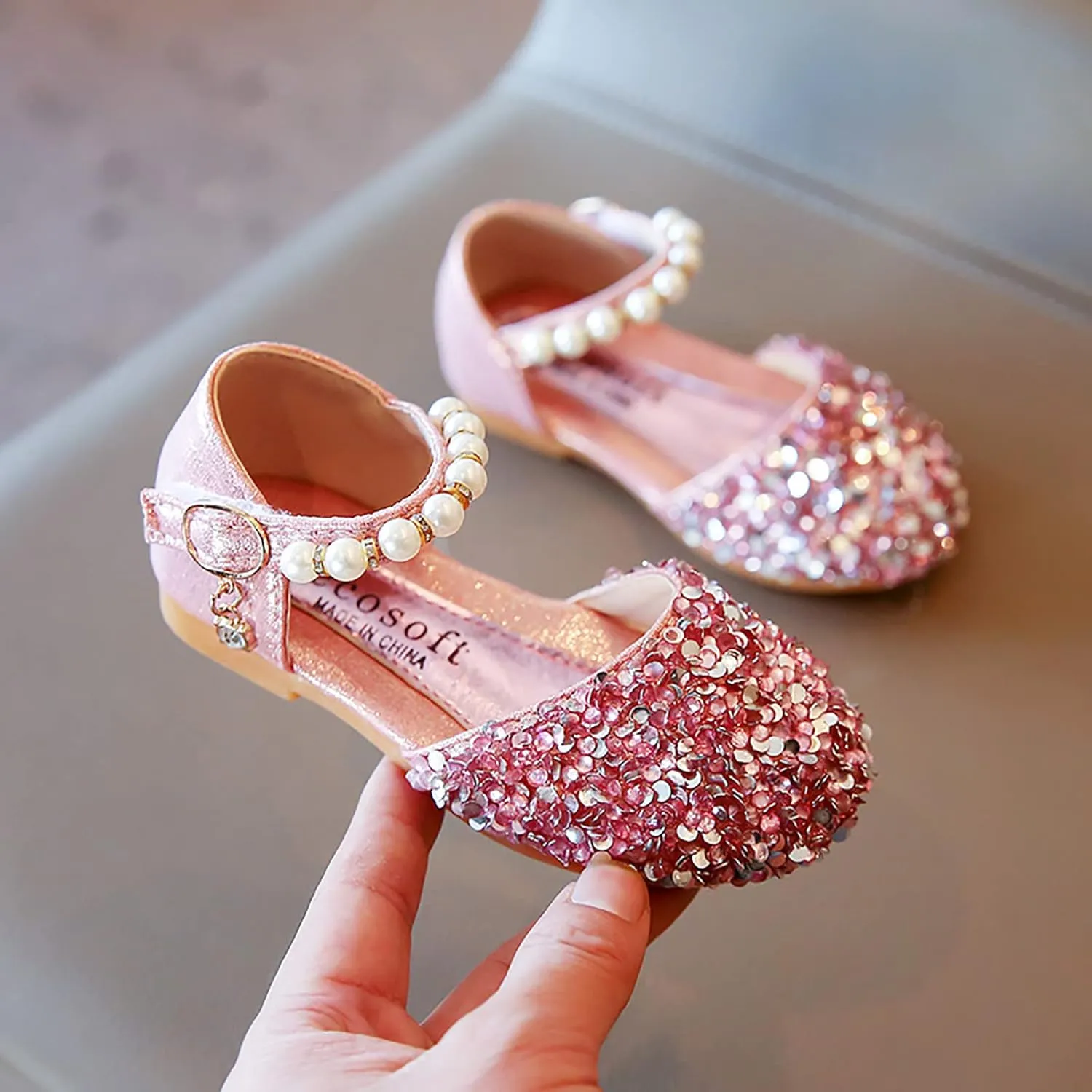 Mes Shoes Size Girls Shoes Sandals Kids Single Baby Crystal Bowknot Bling Infant Pearl Baby Shoes Size 7
