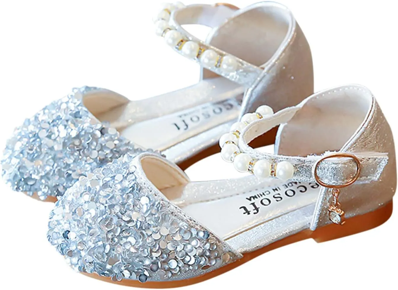 Mes Shoes Size Girls Shoes Sandals Kids Single Baby Crystal Bowknot Bling Infant Pearl Baby Shoes Size 7