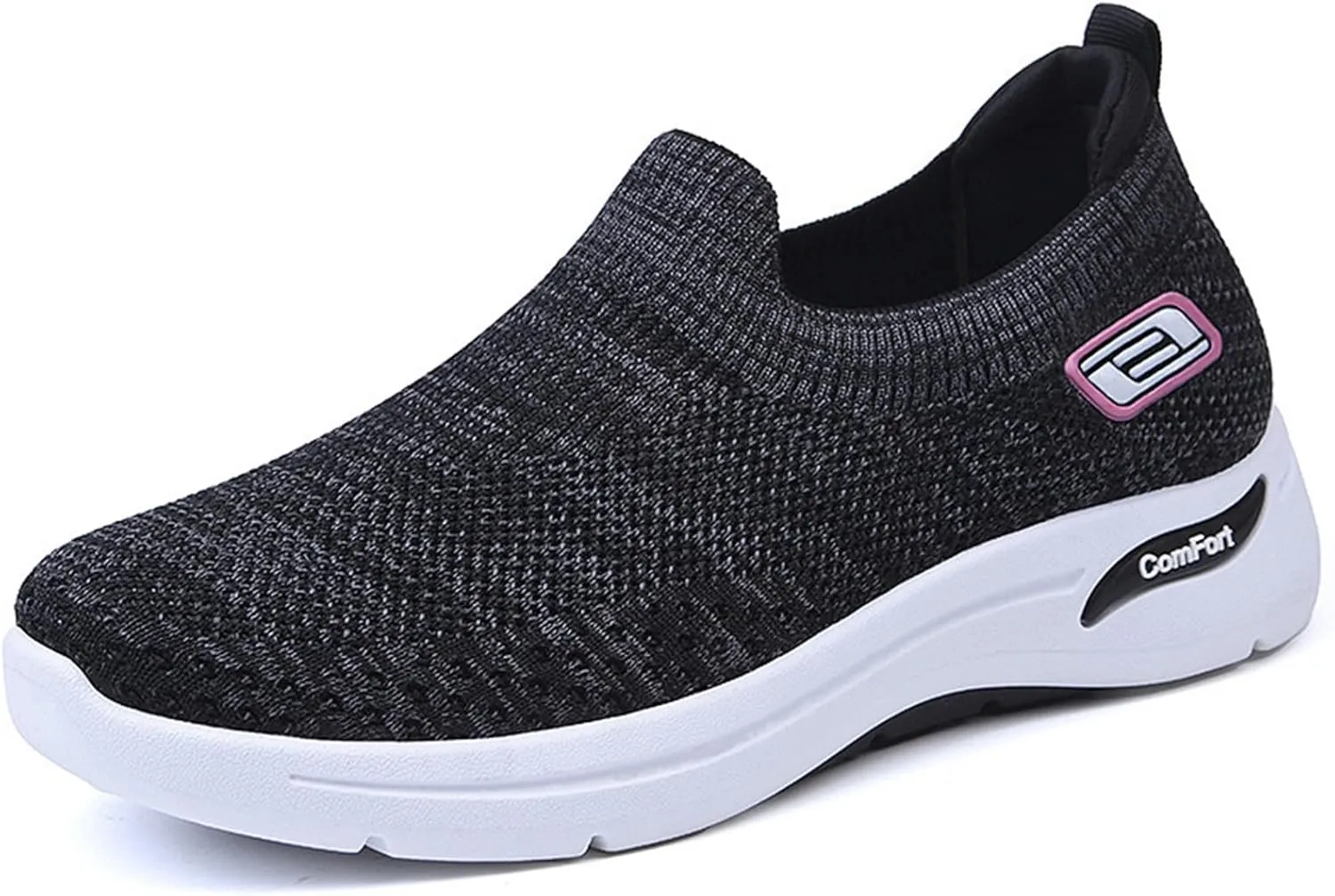 Slip On Walking Shoes for Women Orthopedic Nurse Shoes Hands Free Slip-Ins Go Walk Sneakers Tennis Comfort Wear Orthowear Shoe for Diabetic Neuropathy Plantar Fasciitis Breathable & Comfortable