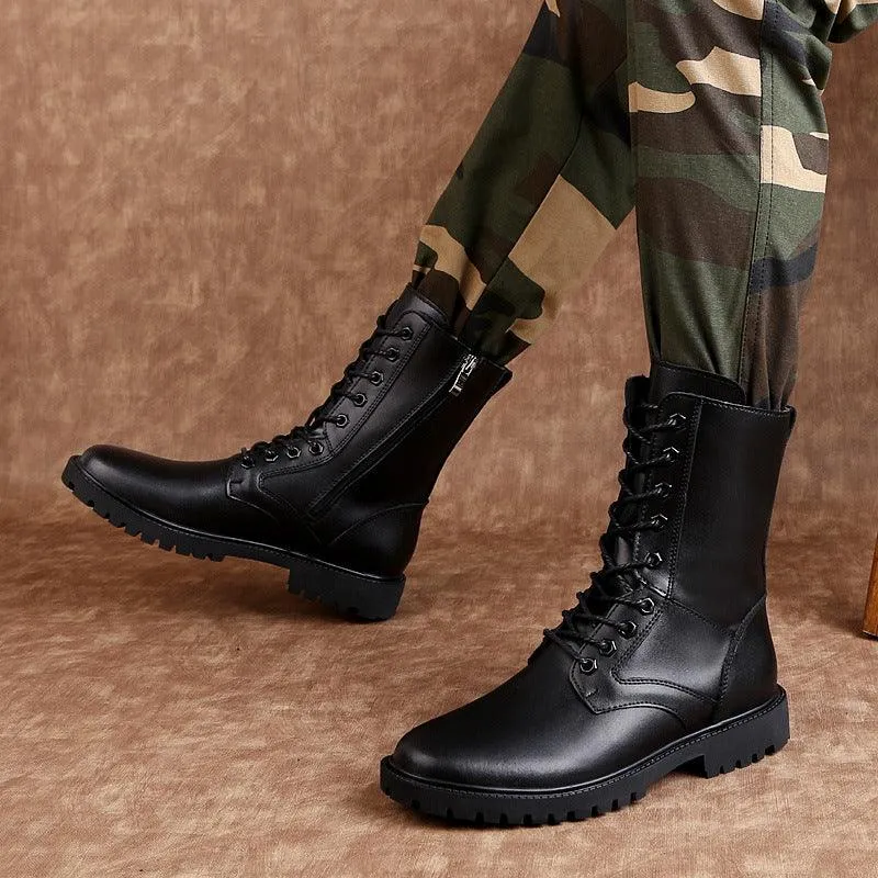 Techwear Tactical Leather Boots