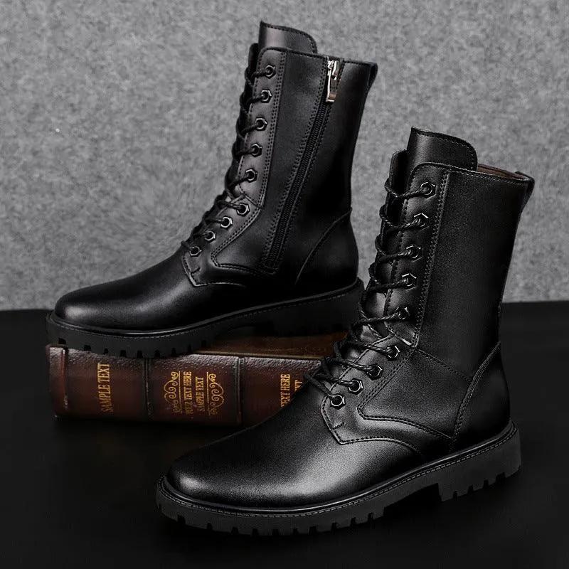 Techwear Tactical Leather Boots