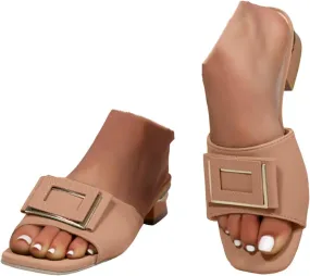 Women's Boho Casual Flat Sandals 2025 Comfortable Fashion Beach Open Toe Summer Slip On Daily Shoes Dress Block Heel Dress Sandals for Outdoor Wedding