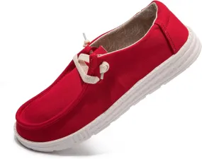 Womens Slip On Loafer Outdoor Sneakers Causal Low Top Canvas Flat Comfortable Fashion Walking Shoes