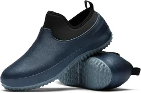 Wygwlg Men Work Chef Shoes Large Size Non-Slip Casual Loafers Waterproof and Oilproof Flat Shoes Restaurant Shoes Outdoor Rain Boots